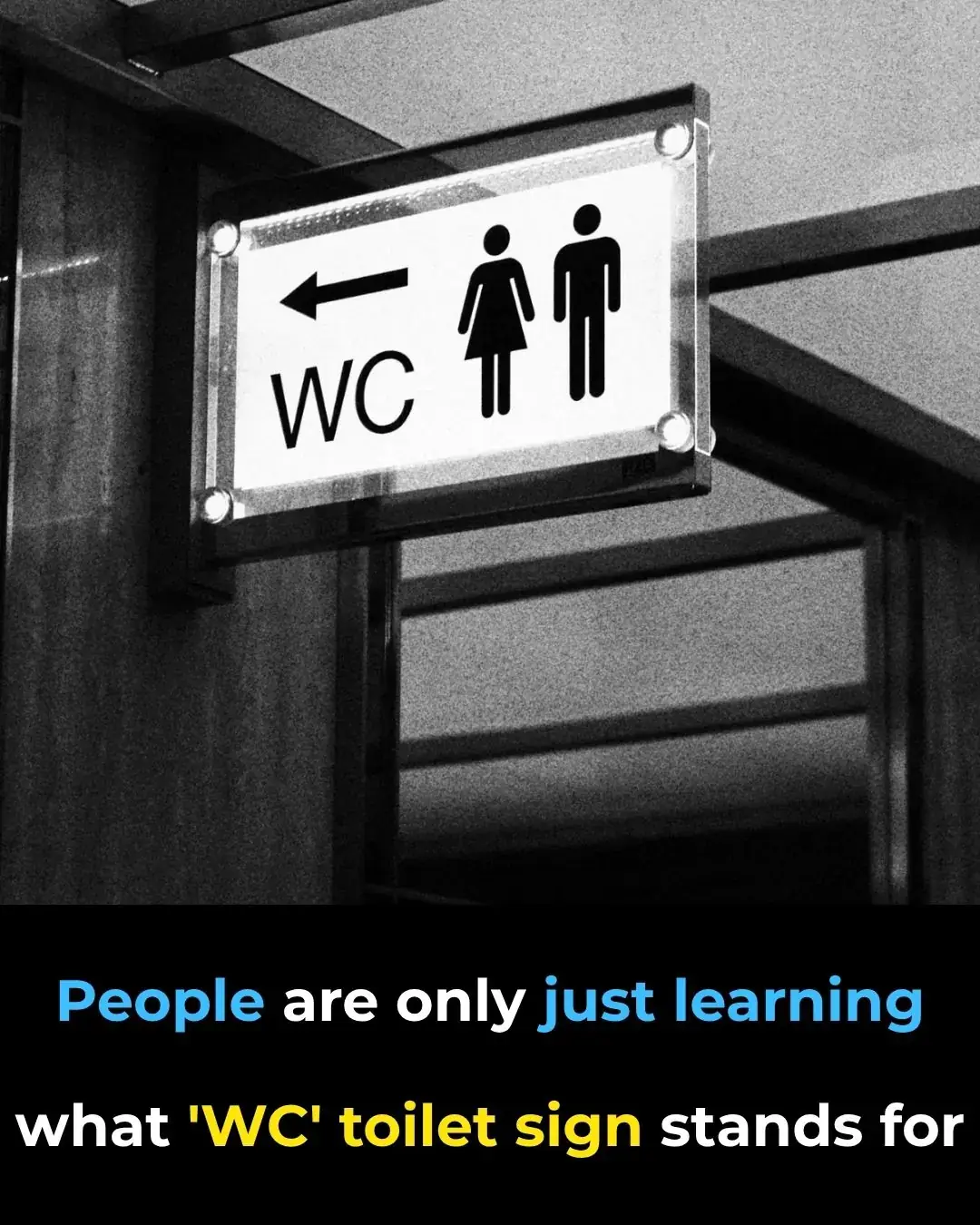 El significado detrás del letrero del WC