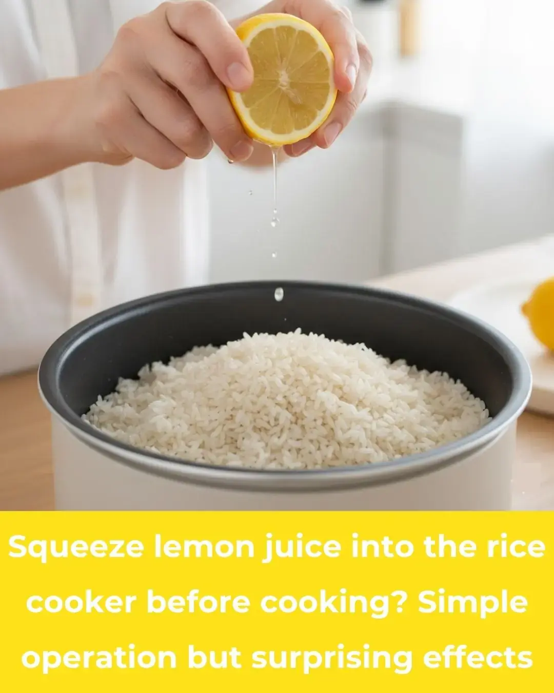 ¿Exprimir jugo de limón en la olla arrocera antes de cocinar? Funcionamiento sencillo pero efectos sorprendentes.